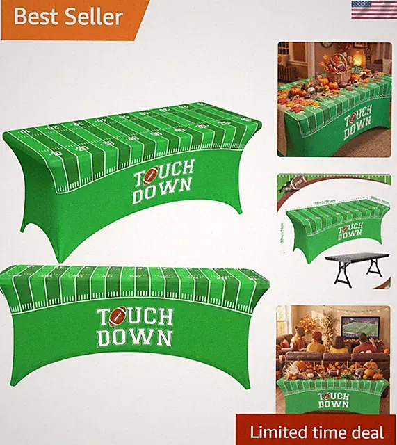 Touchdown Celebration Tablecloth - 72 Inches to Elevate Your Football Parties