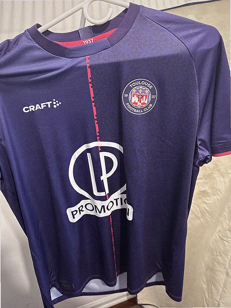 Toulouse Jersey Size XL Purple Home Football Shirt