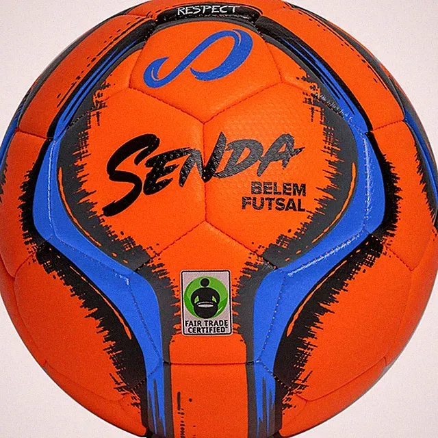 Training Futsal Ball Size 4 Orange Blue Grey Black Fair Trade Certified