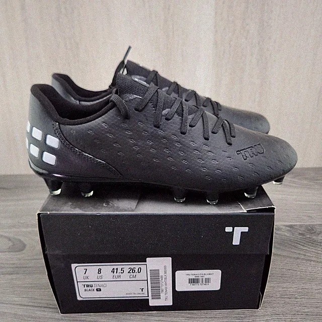 Trusox Tru Tenaci FG Size 8 Mens Black White Soccer Cleats $324