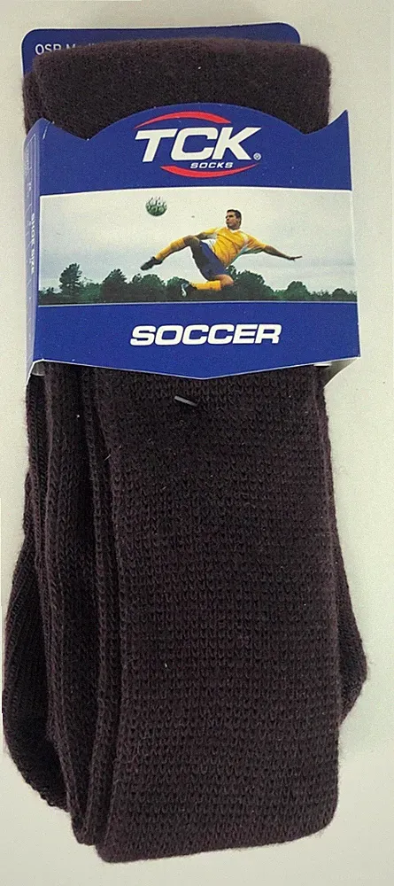 Twin City TCK Soccer Baseball Football Over The Calf Tube Socks Brown Medium