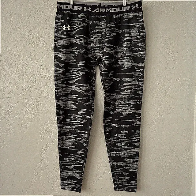 UA ColdGear Compression Leggings Mens 3XL Black Athletic Base Layer Fitted