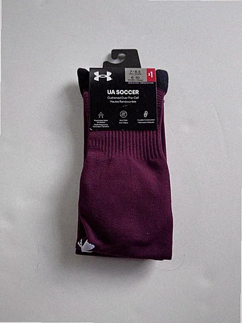 UA Under Armour SOCCER CUSHIONED OVER-The-CALF ARCH SUPPORT SOCKS Large -8.5-13