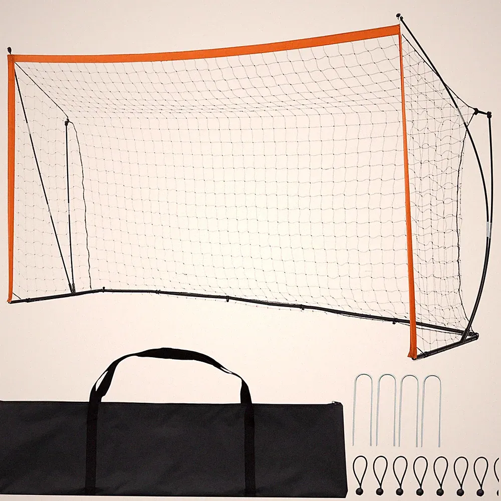 Uimoso 12x6 ft Portable Soccer Goal Kids Soccer Net Carry Bag Backyard Training
