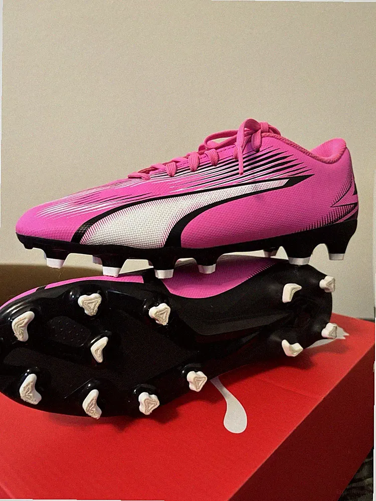 ULTRA PLAY Kids' Firm/Artificial Ground Soccer Cleats 4.5 Youth PINK GIRLS