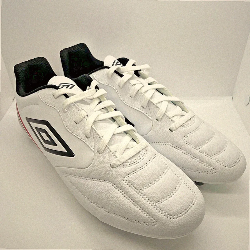Umbro Classico XIII FG Soccer Cleats White Red Mens 12.5 82144U MVG New