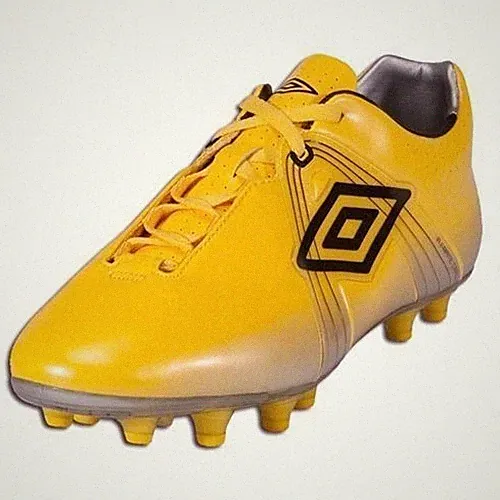 UMBRO GT Pro HG FG Firm Ground Yellow Black Soccer Cleats Boots NEW Mens Sz 7.5