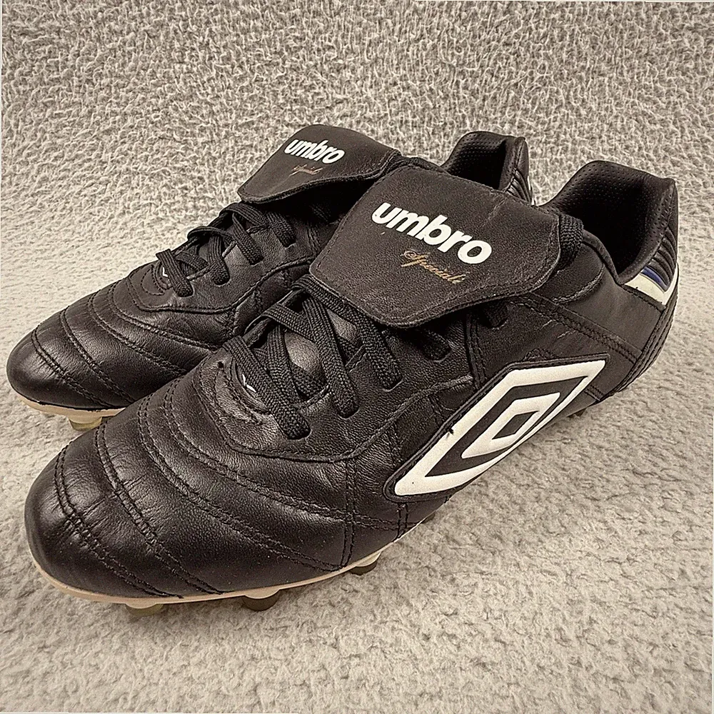 Umbro Shoes Mens Size 7.5 Black White Speciali Eternal Pro HG Soccer Cleats