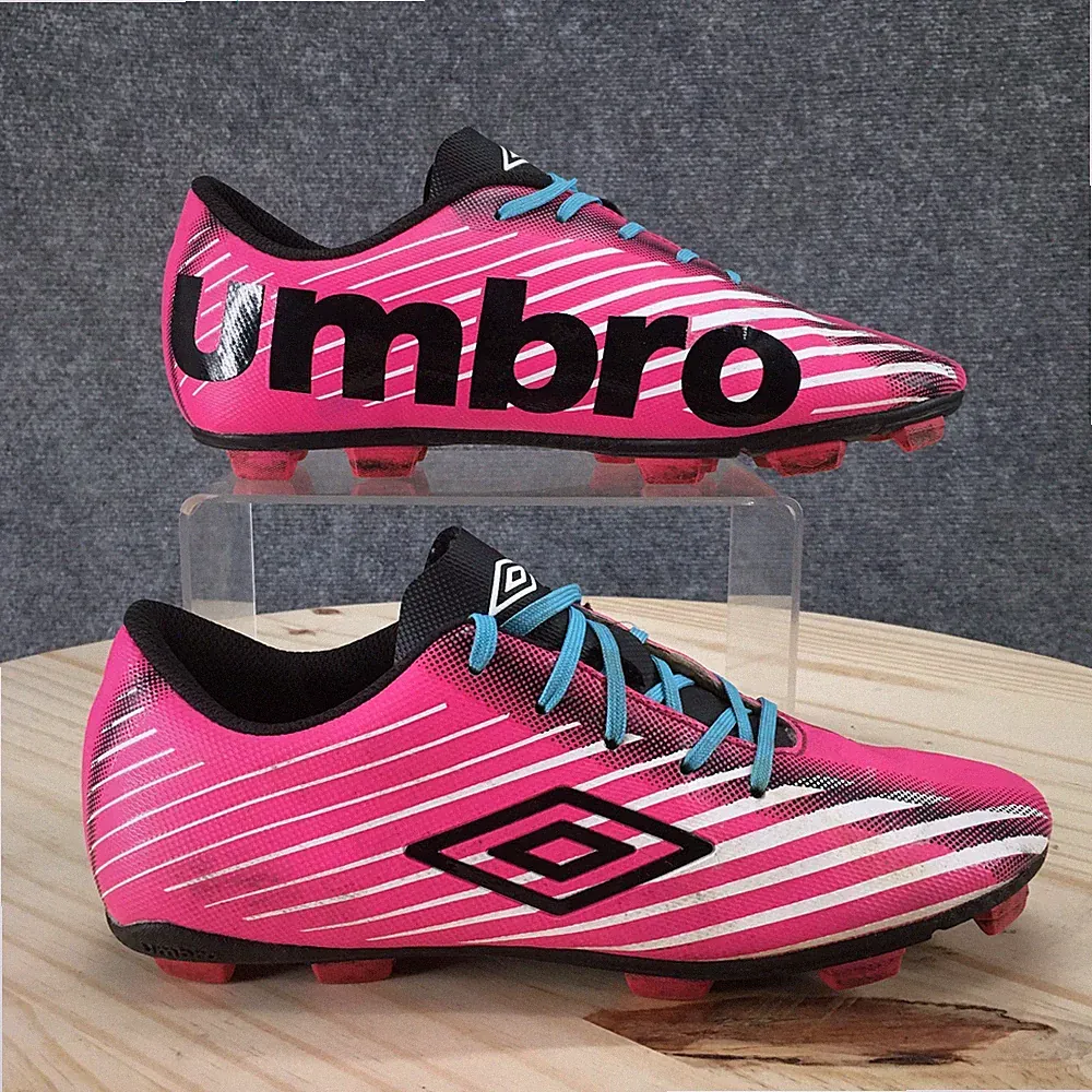 Umbro Shoes Youth 4.5 Girls Arturo 2.0 Athletic Soccer Cleats Sneakers Pink