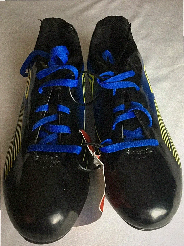 Umbro Soccer Cleats G-Turrachi Boys Youth Sz 4.5 Black Blue Yellow