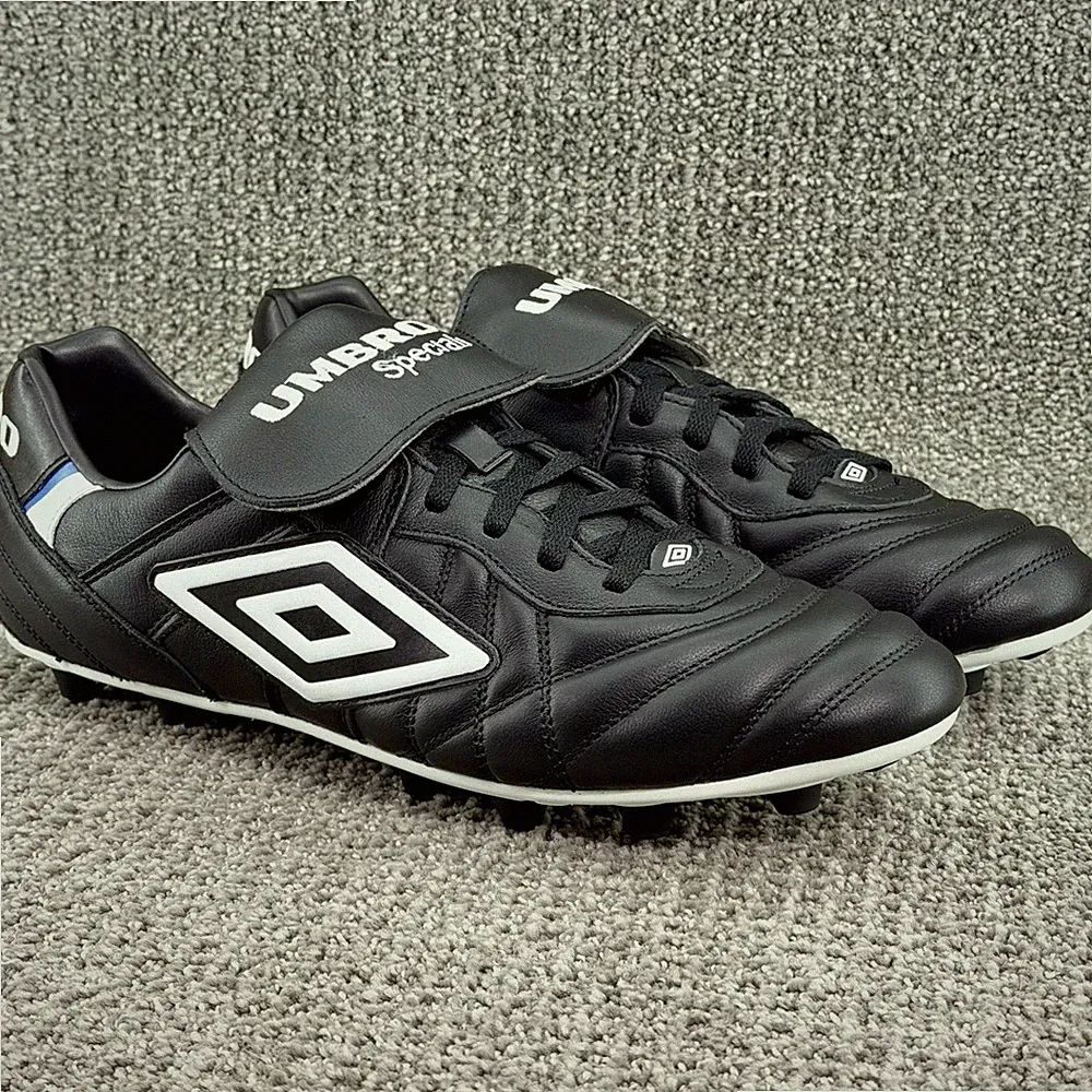 Umbro Speciali Maxim FG Soccer Cleats Black White Leather 86526U FZ9 Men's 12.5