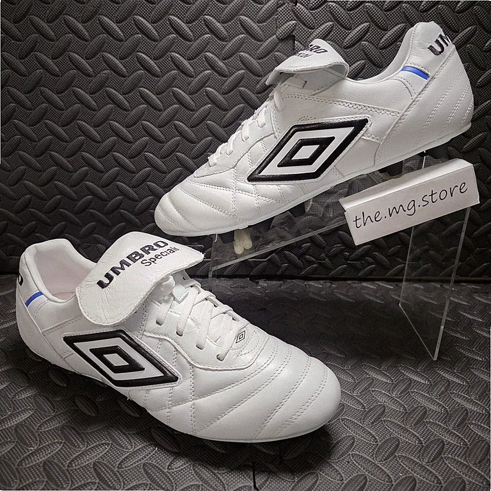 Umbro Speciali Pro 24 Firmground Leather White Soccer Cleats Men's Sz 11 NWOB