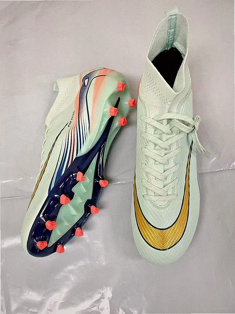 Unbranded Men’s Soccer Cleats High-Top Athletic Football Shoes size 45