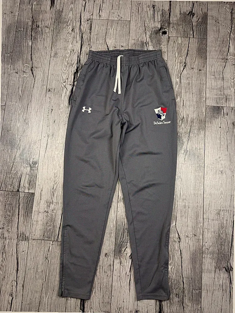 Under Armour Challenger II Training Pants Mens L Gray Soccer Joggers Zip Desales