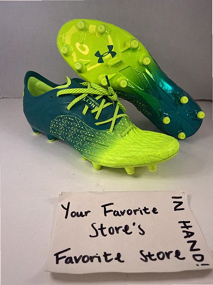 Under Armour Clone Magnetico Pro 2.0 FG Green Soccer Cleats Men's Size 9 RARE!