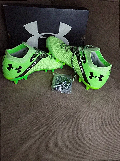 Under Armour Clone Magnetico Pro FG Mens 9.5 Green Soccer Cleats 3022629