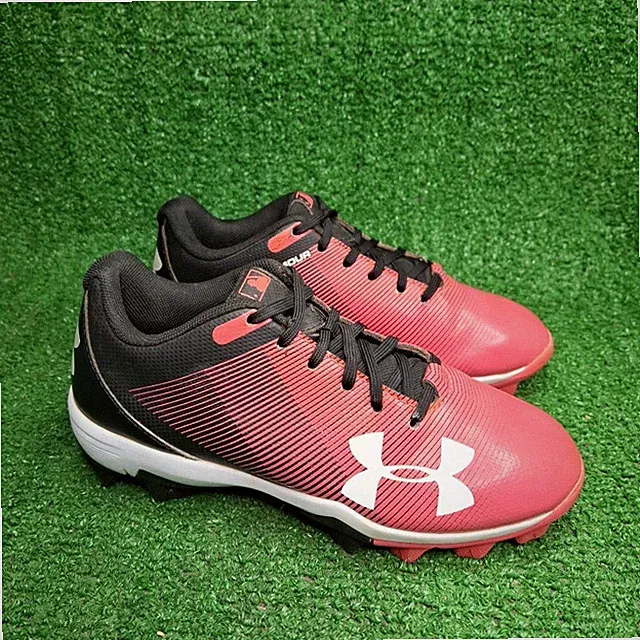 UNDER ARMOUR GIRLS LEADOFF LOW RM 1297316-002 PINK BASEBALL CLEAT/SHOES SZ 1.5 K