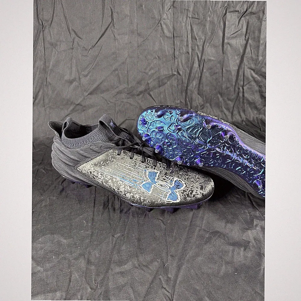 Under Armour Highlight Turf Shoes Mens 14 Football Soccer Cleats Iridescent So