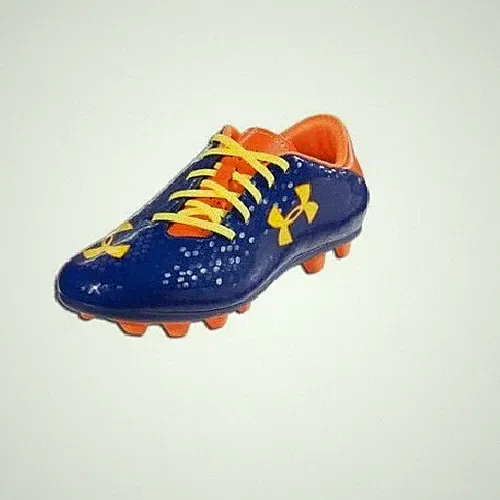 Under Armour Junior Blur III HG JR Soccer Cleats Caspian Blue Orange US Size 5Y