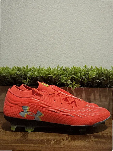 Under Armour Magnetico Elite 4 FG Soccer Cleats Ares Red 3027700-862 Size 9.5