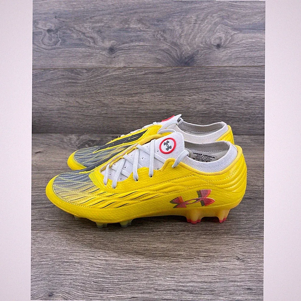 Under Armour Magnetico Elite 4FG Soccer Cleats Women's Size 8 Yellow 3027704-700
