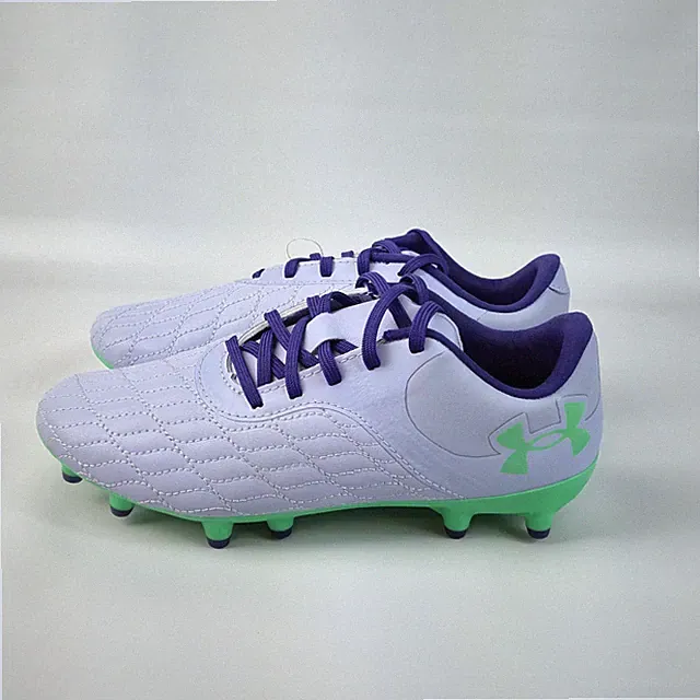 Under Armour Magnetico Jr Sz4 Soccer Cleats 3026748-501 Purple Green Brand New