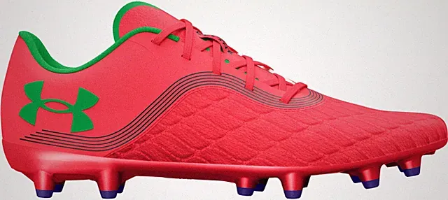Under Armour Magnetico Pro 3 FG Women Soccer Cleats Sz 7.5 Red/Green 3027497-600