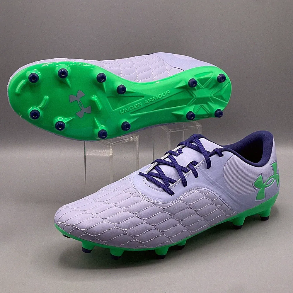 Under Armour Magnetico Select 3.0 FG Men’s 11.5 Soccer Cleats Purple Green