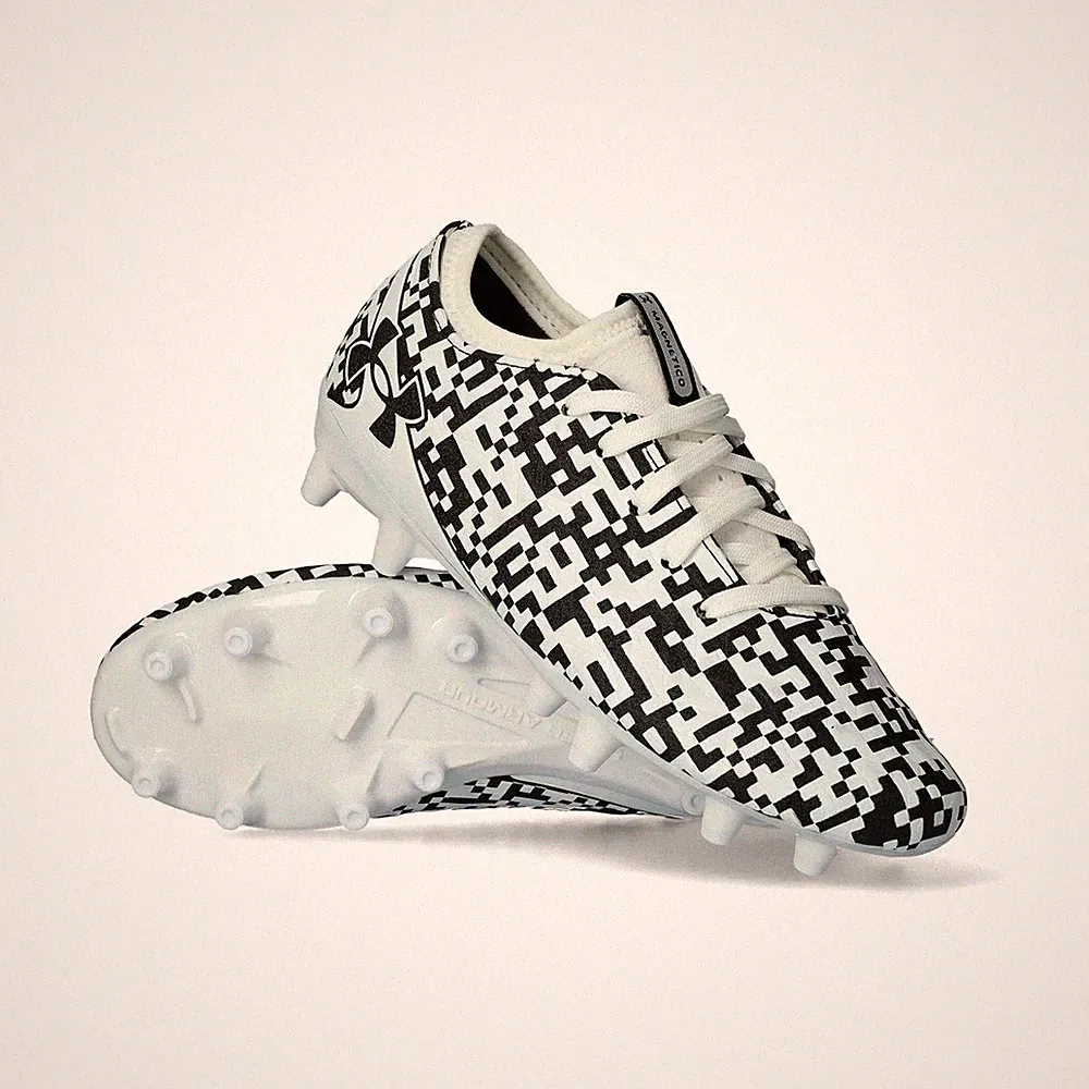 Under Armour Magnetico Select 5 6000545-002 Boys 6 White FG Soccer Cleats TF9826