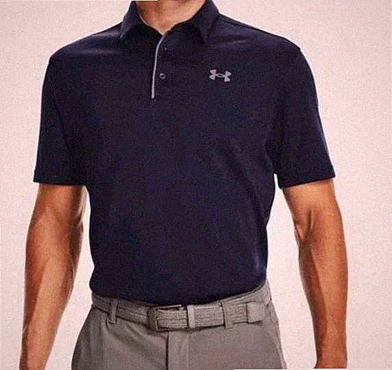 Under Armour Men's Performance Tech Polo, Navy Blue (Size Small) 1290140