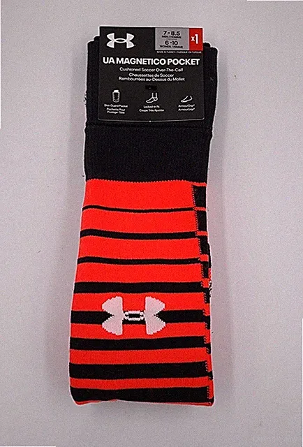 Under Armour Over the Calf Soccer Socks, Men's Shoe Size 7-8.5, Women's 6-10, S8