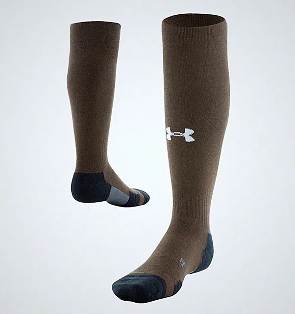 Under Armour, Over The Calf Socks Cleveland Brown Mens Size 13-16