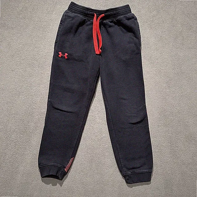 Under Armour Pants Boys Youth Small Black Loose Fit Jogger Sweatpants Cold Gear