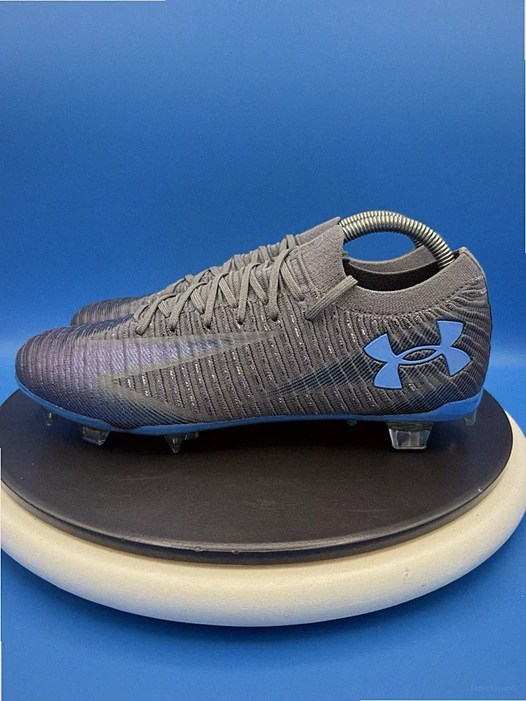 Under Armour Shadow Elite 3 FG Men's Size 14 Gray Blue Soccer Cleats 3028288-026