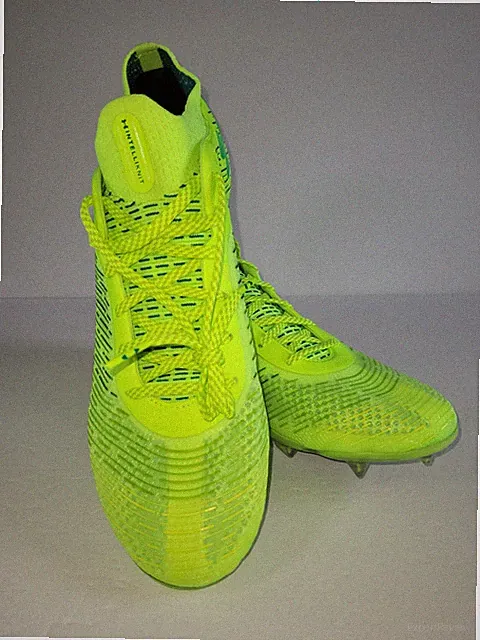 UNDER ARMOUR SHADOW PRO FG "LIME SURGE" SOCCER CLEATS CARBON FIBER Size 10.0 NW
