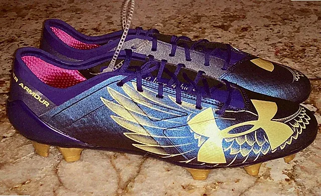 UNDER ARMOUR SpotLight Dream Chaser Purple Gold FG Soccer Cleats NEW Mens Sz 10