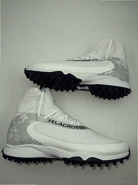 Under Armour Turf Cleat Men's White/Navy 6004030-103 Size 8.5
