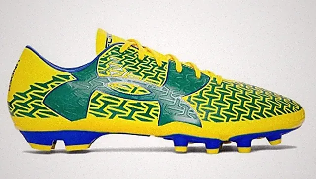 Under Armour UA CF Force 2.0 FG Yellow/Green 1264202-709 Men's Soccer Cleats 11