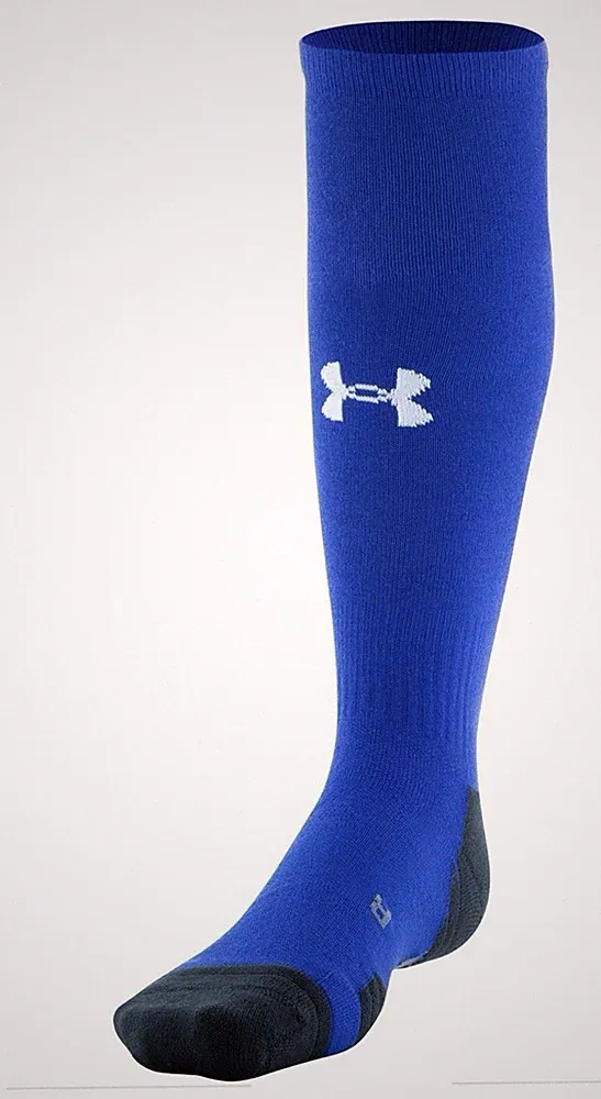 UNDER ARMOUR UA SOCCER YOUTH OVER THE CALF SOCKS SIZE 13.5K-4.5 ROYAL BLUE SMALL