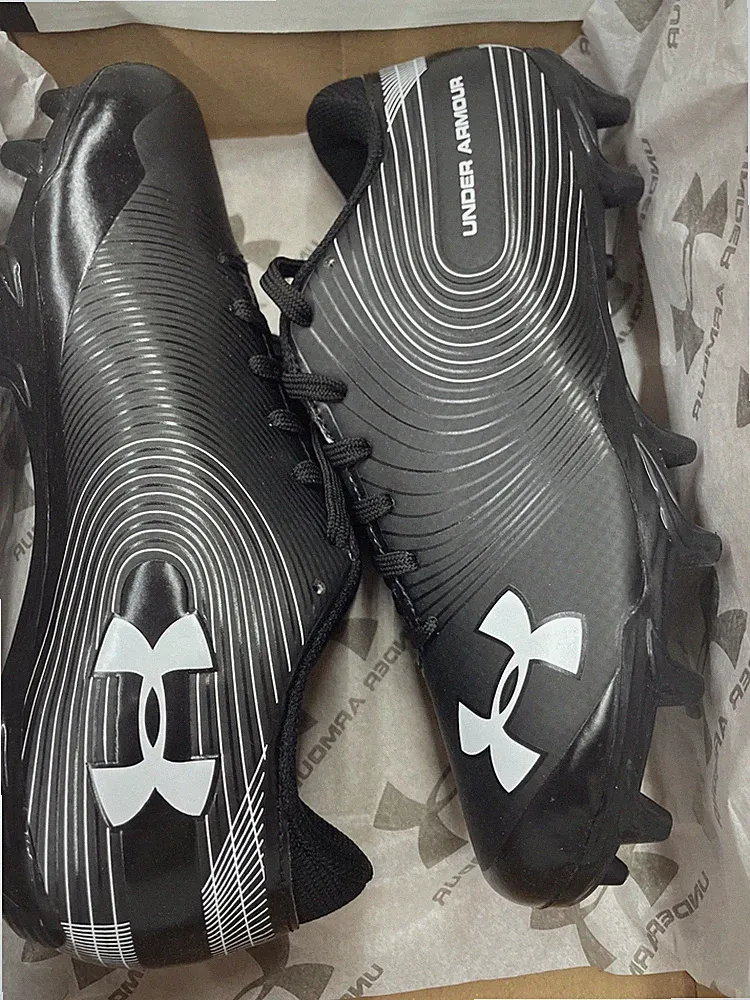Under Armour UA Speed Phantom Jr. Cleats Black Kid's 4.5y 3000194-001 S33