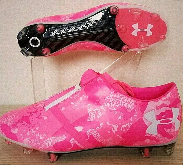 Under Armour UA Spotlight Pro Zip Cleats FG BCA Pink Craze (1297546-661) Sz 13
