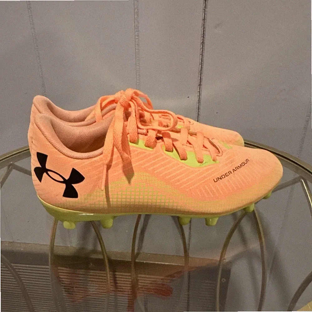 Under Armour Unisex Youth Soccer Cleats Orange Peach Yellow 4.5Y Art3020780-800