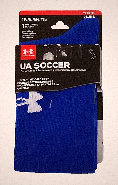 Under Armour Youth Boy's L 1-4 UA Soccer Over the Calf Socks Crew