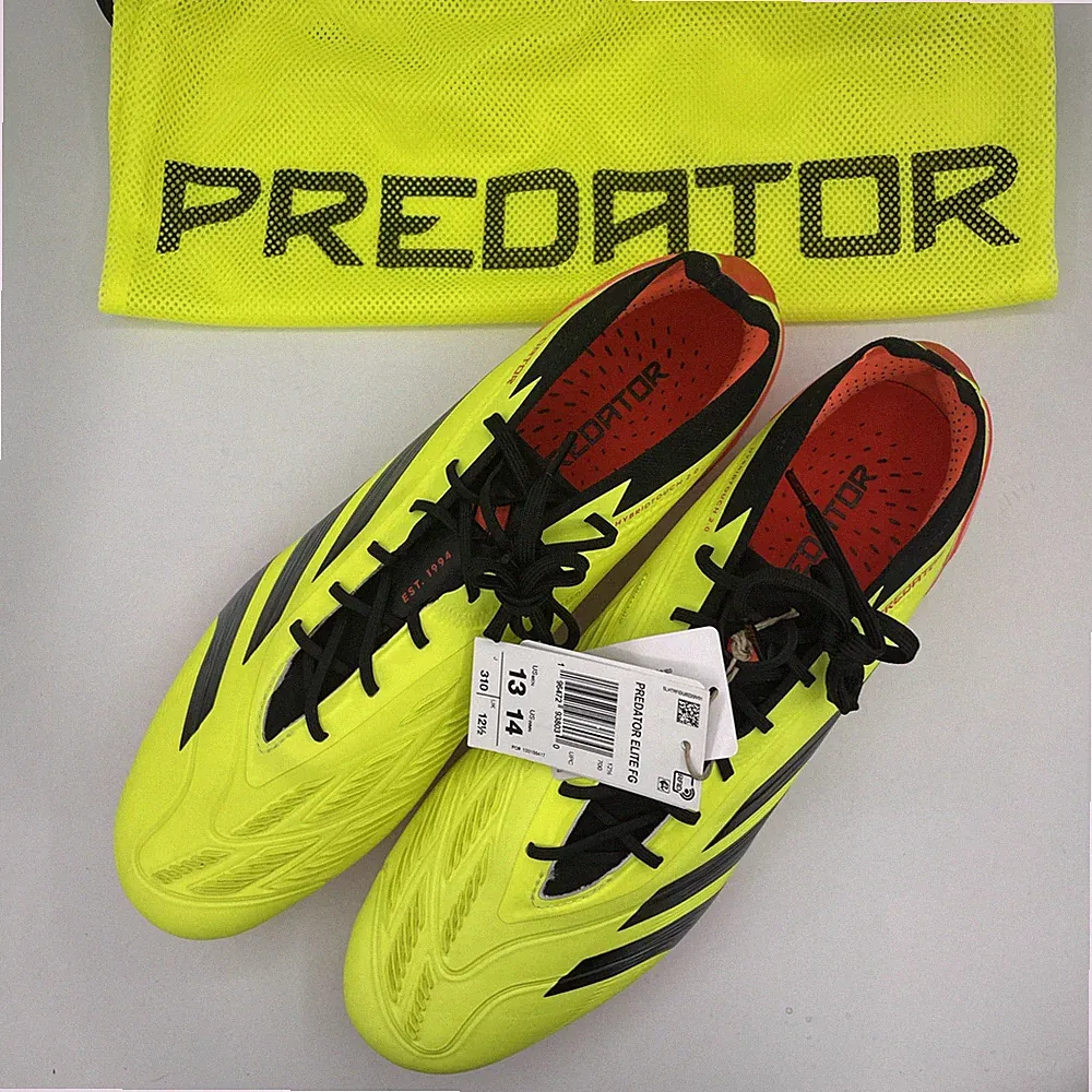 Unisex Adidas Predator 24 Elite Low Firm Ground Soccer Cleats, Size 13M/14W