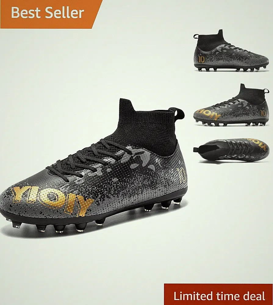 Unisex Adult Soccer Cleats High-top Training Football Cleats for Youth