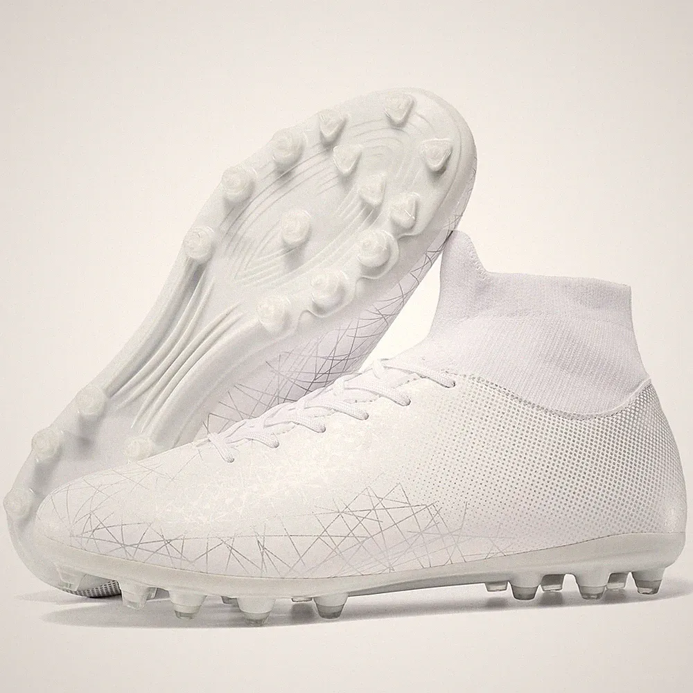 Unisex Adult Soccer Cleats Professional Soccer Shoes High-Tops Breathable Ath...
