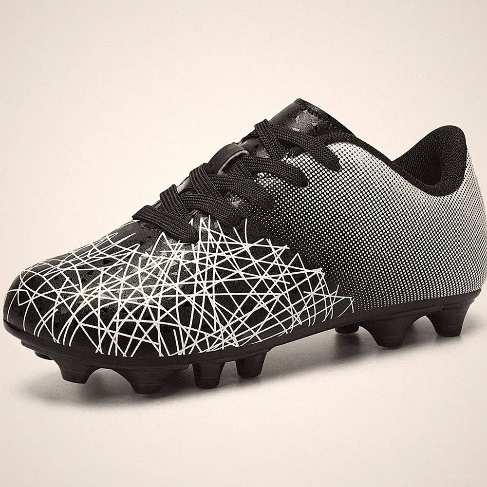 Unisex-Firm Ground Soccer Cleats Boys Athletic Outdoor Boys Football Shoes So...