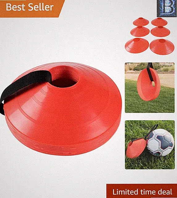 Unisex-Friendly Agility Training Cones - Ideal for Soccer, Basketball, Football