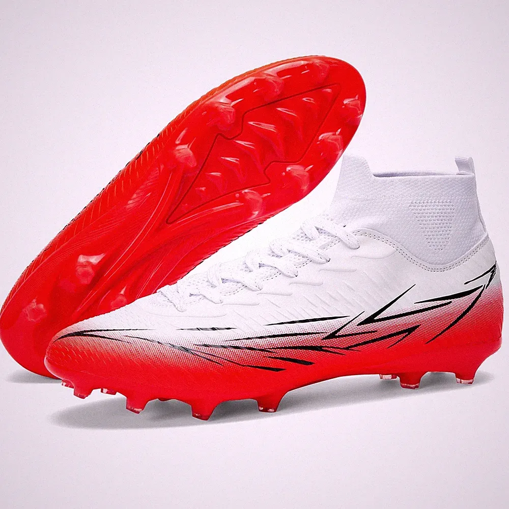 Unisex High Top Soccer Cleats Lightweight Mens Football Cleats with Ankle Sup...