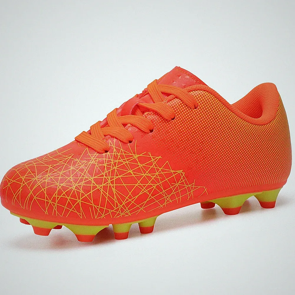 Unisex-Kids Firm Ground Soccer Cleats Boys Athletic Outdoor Football Shoes fo...